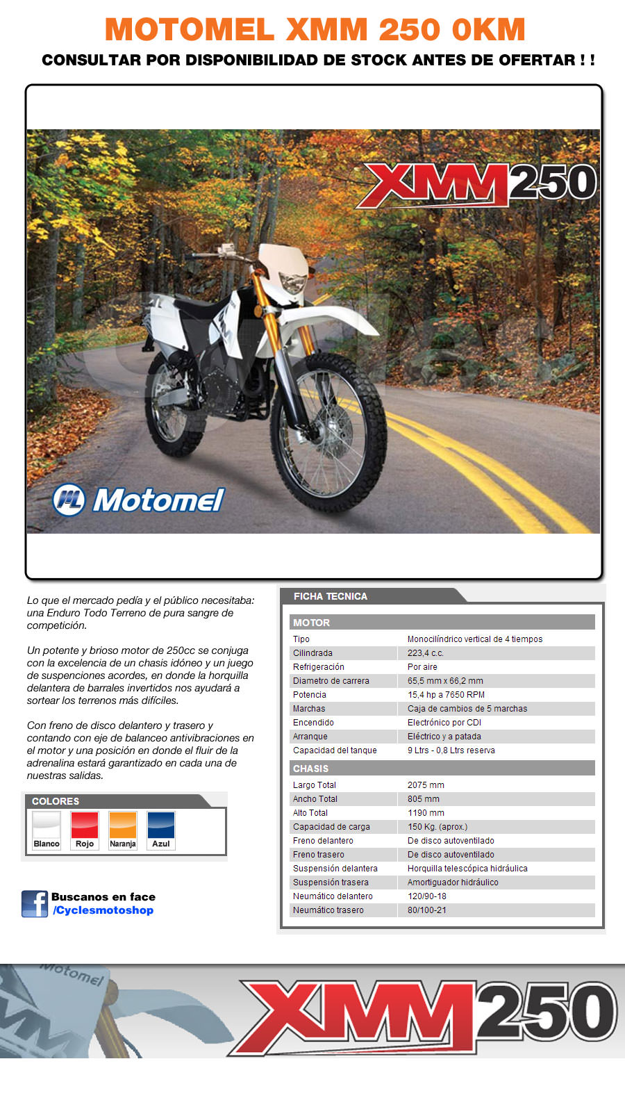 Motomel Xmm 250 - Cycles Moto shop
